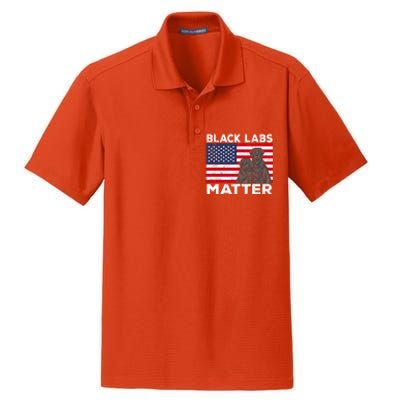 Black Labs Matter Parody Labrador Dog 4th Of July Dry Zone Grid Polo