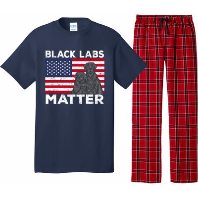 Black Labs Matter Parody Labrador Dog 4th Of July Pajama Set