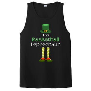 Basketball Leprechaun Matching Family St Patrick's Day Gift PosiCharge Competitor Tank