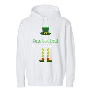 Basketball Leprechaun Matching Family St Patrick's Day Gift Garment-Dyed Fleece Hoodie