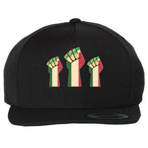 Black Lives Matters Black Leaders Black History Month Wool Snapback Cap