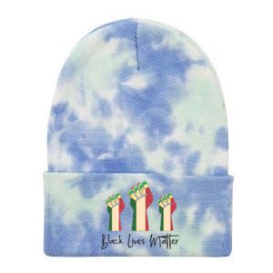 Black Lives Matters Black Leaders Black History Month Tie Dye 12in Knit Beanie