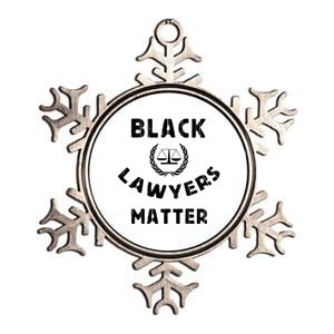 Black Lawyers Matter Criminal Justice Leader Distressed Great Gift Metallic Star Ornament