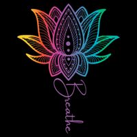 Breathe Lotus Mandala Unalome Inspire & Shine Creations Cooling Performance Crew T-Shirt