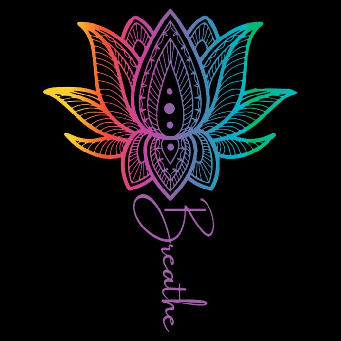 Breathe Lotus Mandala Unalome Inspire & Shine Creations Cooling Performance Crew T-Shirt