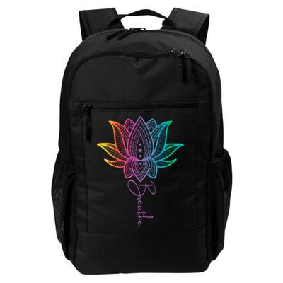 Breathe Lotus Mandala Unalome Inspire & Shine Creations Backpack
