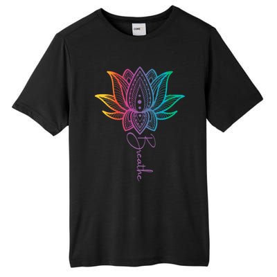 Breathe Lotus Mandala Unalome Inspire & Shine Creations Tall Fusion ChromaSoft Performance T-Shirt