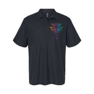 Breathe Lotus Mandala Unalome Inspire & Shine Creations Softstyle Adult Sport Polo