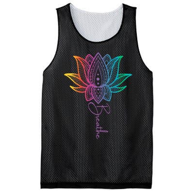 Breathe Lotus Mandala Unalome Inspire & Shine Creations Mesh Reversible Basketball Jersey Tank