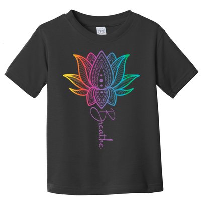 Breathe Lotus Mandala Unalome Inspire & Shine Creations Toddler T-Shirt