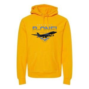 B1 Lancer Military Jet Bomber Airplane Premium Hoodie