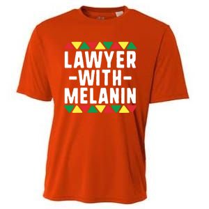 Black Lawyers Matter Gift Lawyer With Melanin Attorney Funny Gift Cooling Performance Crew T-Shirt