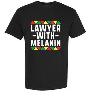 Black Lawyers Matter Gift Lawyer With Melanin Attorney Funny Gift Garment-Dyed Heavyweight T-Shirt