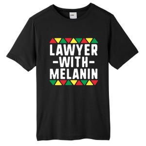 Black Lawyers Matter Gift Lawyer With Melanin Attorney Funny Gift Tall Fusion ChromaSoft Performance T-Shirt