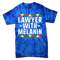 Black Lawyers Matter Gift Lawyer With Melanin Attorney Funny Gift Tie-Dye T-Shirt