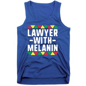 Black Lawyers Matter Gift Lawyer With Melanin Attorney Funny Gift Tank Top