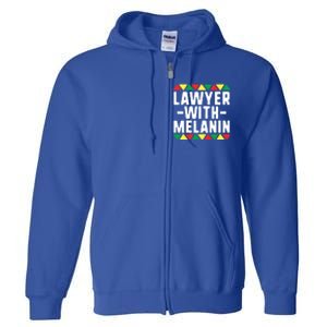 Black Lawyers Matter Gift Lawyer With Melanin Attorney Funny Gift Full Zip Hoodie