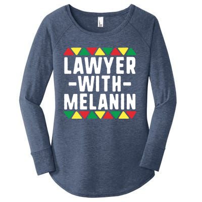 Black Lawyers Matter Gift Lawyer With Melanin Attorney Funny Gift Women's Perfect Tri Tunic Long Sleeve Shirt