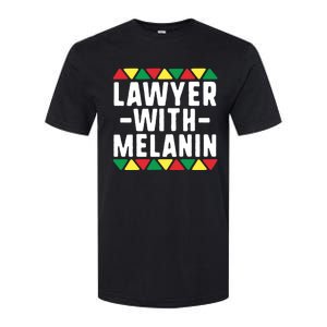 Black Lawyers Matter Gift Lawyer With Melanin Attorney Funny Gift Softstyle CVC T-Shirt