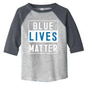 Blue Lives Matter Funny Police Officer Supporter Gift Great Gift Toddler Fine Jersey T-Shirt