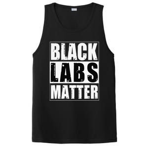 Black Labs Matter Funny Labrador Dog Lover Humor PosiCharge Competitor Tank