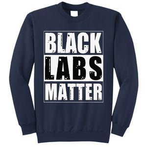 Black Labs Matter Funny Labrador Dog Lover Humor Sweatshirt