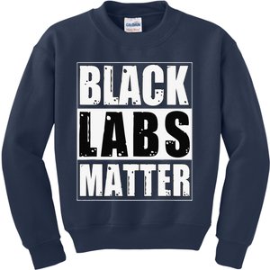 Black Labs Matter Funny Labrador Dog Lover Humor Kids Sweatshirt