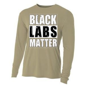 Black Labs Matter Funny Labrador Dog Lover Humor Cooling Performance Long Sleeve Crew