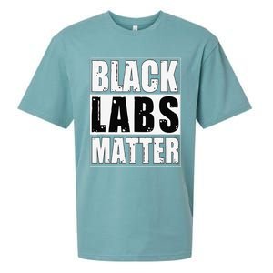 Black Labs Matter Funny Labrador Dog Lover Humor Sueded Cloud Jersey T-Shirt