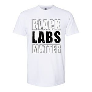 Black Labs Matter Funny Labrador Dog Lover Humor Softstyle CVC T-Shirt