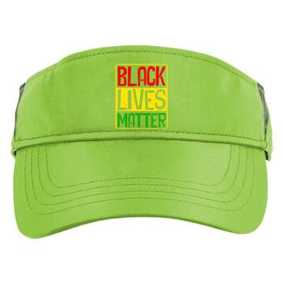 Black Lives Matter Blm Melanin Hu Rights Juneteenth Gift Adult Drive Performance Visor