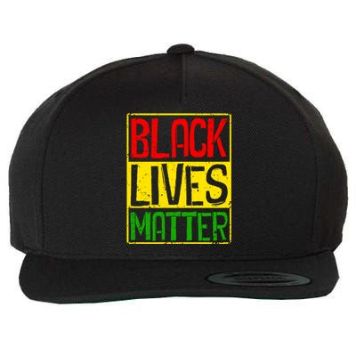 Black Lives Matter Blm Melanin Hu Rights Juneteenth Gift Wool Snapback Cap