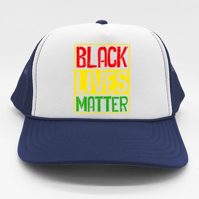 Black Lives Matter Blm Melanin Hu Rights Juneteenth Gift Trucker Hat