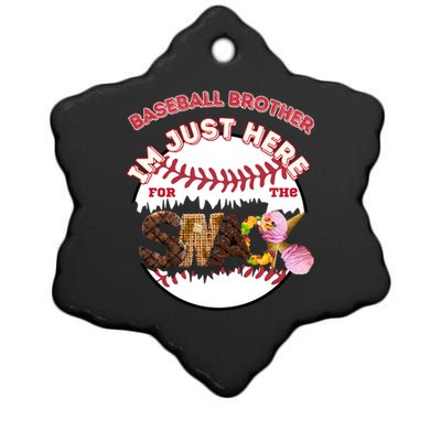 Baseball Lover Meaningful Gift Ceramic Star Ornament