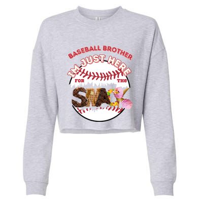 Baseball Lover Meaningful Gift Cropped Pullover Crew