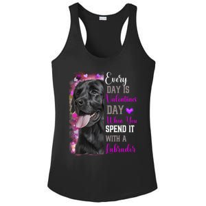 Black Lab Mom Funny Valentines Day Dog Lovers Labrador Cute Gift Ladies PosiCharge Competitor Racerback Tank