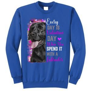 Black Lab Mom Funny Valentines Day Dog Lovers Labrador Cute Gift Sweatshirt