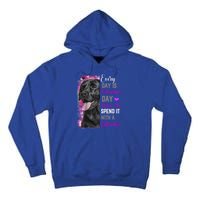 Black Lab Mom Funny Valentines Day Dog Lovers Labrador Cute Gift Tall Hoodie