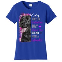 Black Lab Mom Funny Valentines Day Dog Lovers Labrador Cute Gift Women's T-Shirt