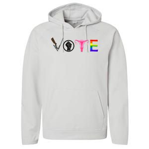 Black Lives Matter Vote LGBT Gay Rights Feminist Equality Performance Fleece Hoodie