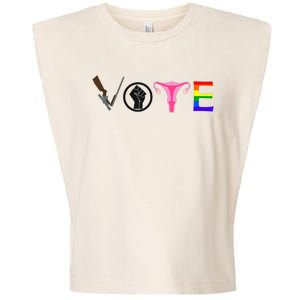 Black Lives Matter Vote LGBT Gay Rights Feminist Equality Garment-Dyed Women's Muscle Tee