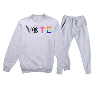 Black Lives Matter Vote LGBT Gay Rights Feminist Equality Premium Crewneck Sweatsuit Set