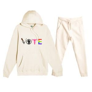 Black Lives Matter Vote LGBT Gay Rights Feminist Equality Premium Hooded Sweatsuit Set