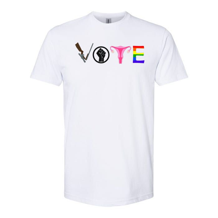 Black Lives Matter Vote LGBT Gay Rights Feminist Equality Softstyle CVC T-Shirt