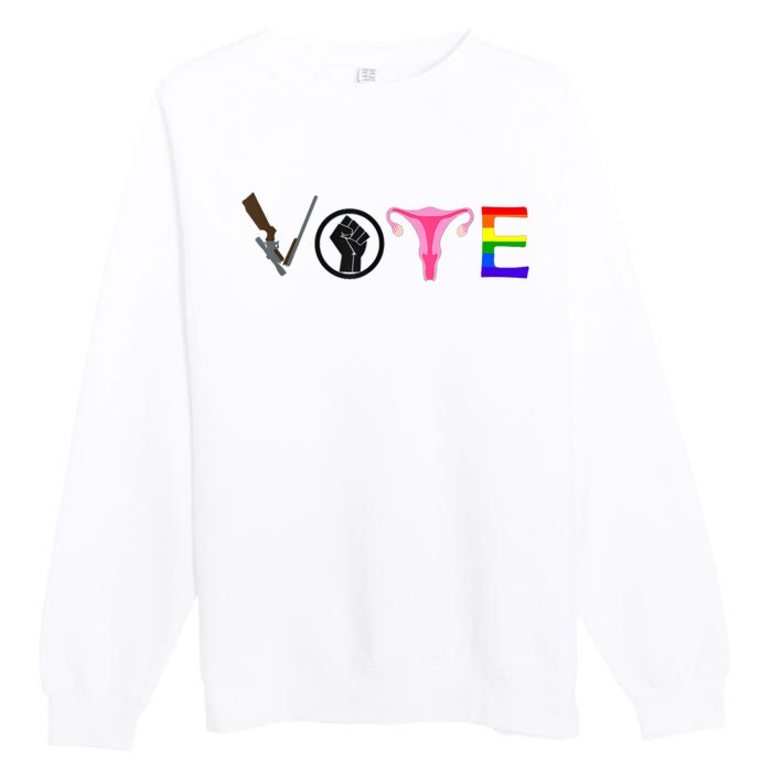 Black Lives Matter Vote LGBT Gay Rights Feminist Equality Premium Crewneck Sweatshirt