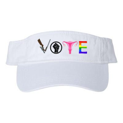 Black Lives Matter Vote LGBT Gay Rights Feminist Equality Valucap Bio-Washed Visor