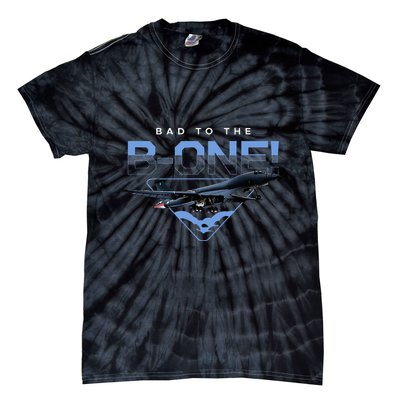 B1 Lancer Military Jet Bomber Airplane Bad To The Bone Tie-Dye T-Shirt
