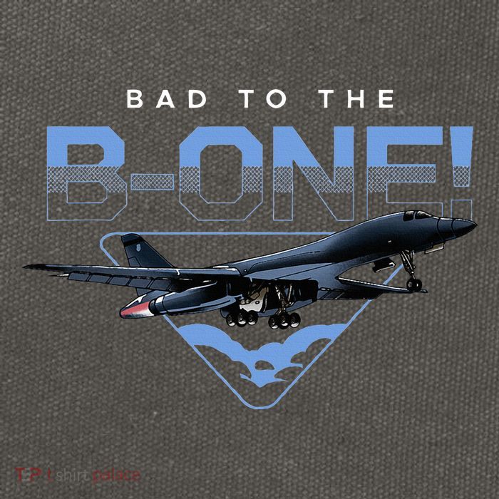 B1 Lancer Military Jet Bomber Airplane Bad To The Bone Cotton Canvas Backpack