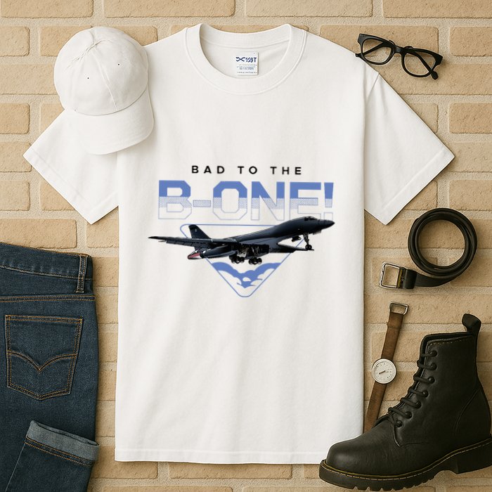 B1 Lancer Military Jet Bomber Airplane Bad To The Bone Tall T-Shirt