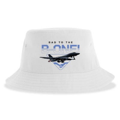 B1 Lancer Military Jet Bomber Airplane Bad To The Bone Sustainable Bucket Hat